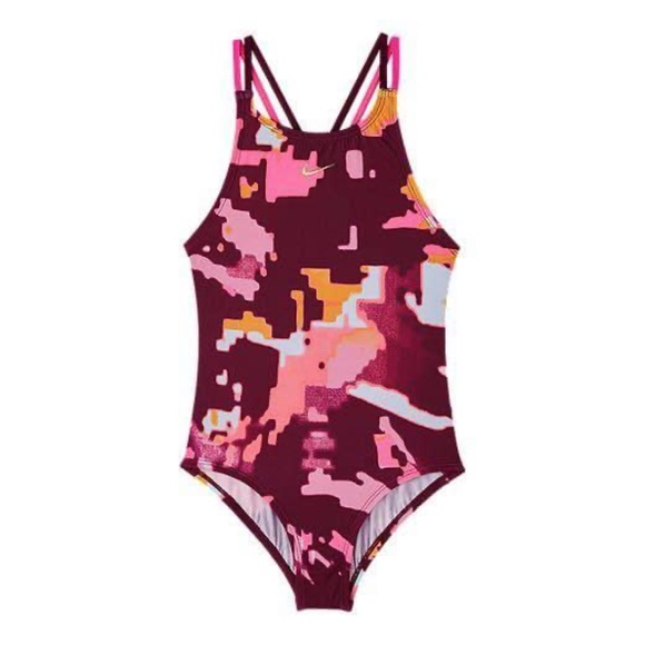 BRAND NEW girl nike Nike one piece swimsuit / swimming size M 10 - 12 yrs - Picture 1 of 5